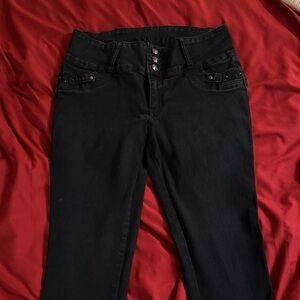 High Rise Black Jeans for Women